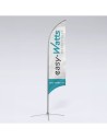Oriflamme (2.5 m mat + pied) personnalisable  - 1