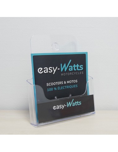 Porte catalogue de comptoir en PVC
