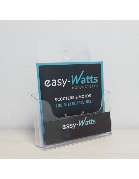 Porte catalogue de comptoir en PVC