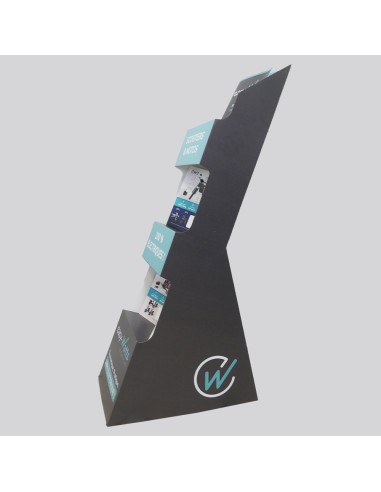 Présentoir sur pied en carton