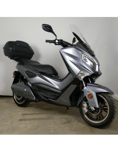 Scooter électrique d'occasion e-trax gris + double top case