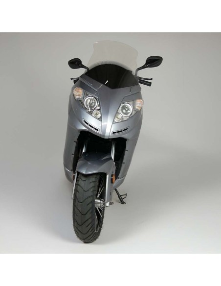 Scooter électrique d'occasion e-jet gris métallisé + top case