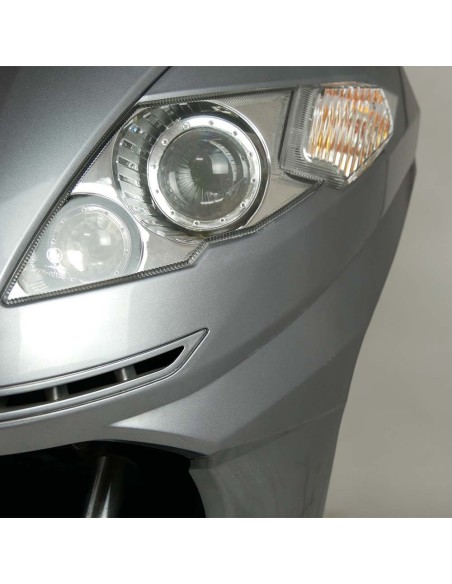 Scooter électrique d'occasion e-jet gris métallisé + top case