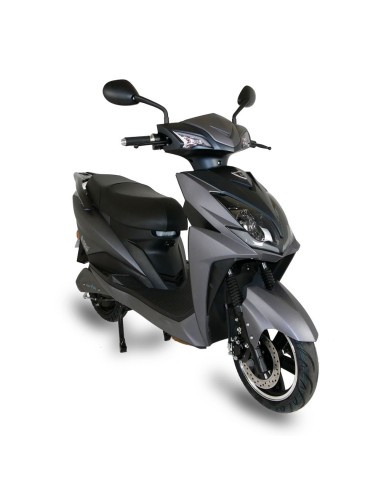 scooter electrique 50 easy-watts e-opai gris trois quart avant droit