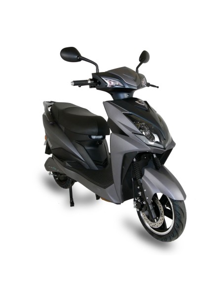 scooter electrique 50 easy-watts e-opai gris trois quart avant droit