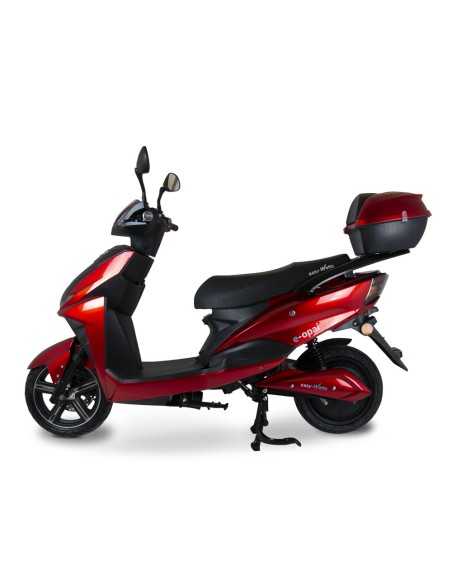 scooter electrique 50 easy-watts e-opai rouge top case