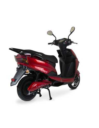 scooter electrique 50 easy-watts e-opai rouge trois quart arriere droit