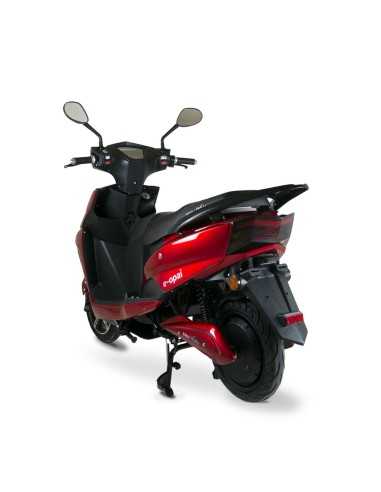 scooter electrique 50 easy-watts e-opai rouge trois quart arriere gauche