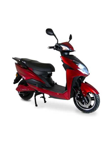 scooter electrique 50 easy-watts e-opai rouge trois quart avant droit