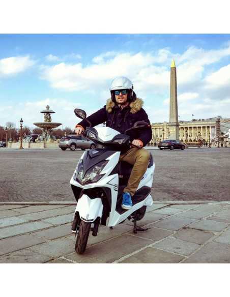 scooter electrique 50 easy-watts e-opai blanc paris