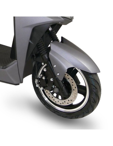 scooter electrique 50 easy-watts e-opai gris frein avant