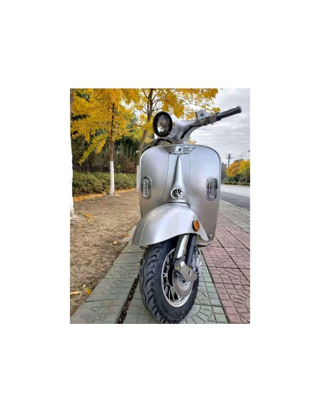 Scooter électrique gris e-retro