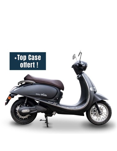 scooter electrique 50 e-presto noir mat profil droit