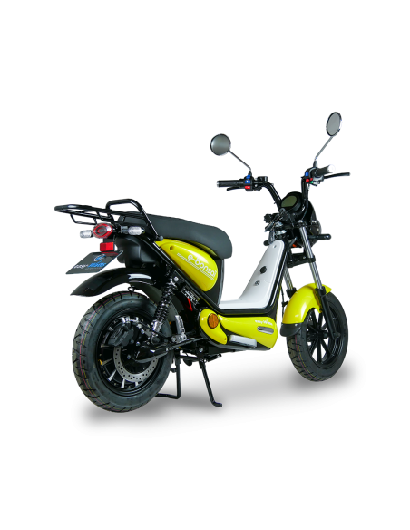 scooter electrique easy-watts e-bonsai jaune trois quarts arriere droit
