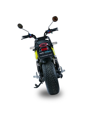 Scooter électrique easy-Watts e-bonsaï coco jaune face arrière