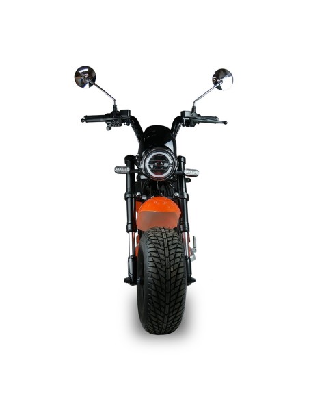 Scooter électrique easy-Watts e-bonsaï coco orange face avant