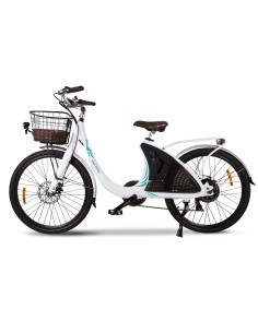 vélo à assistance électrique féminin avec panier e-wave easy-watts 2