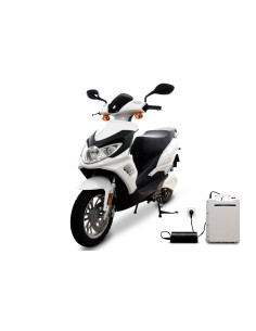 scooter electrique e-stock blanc 2