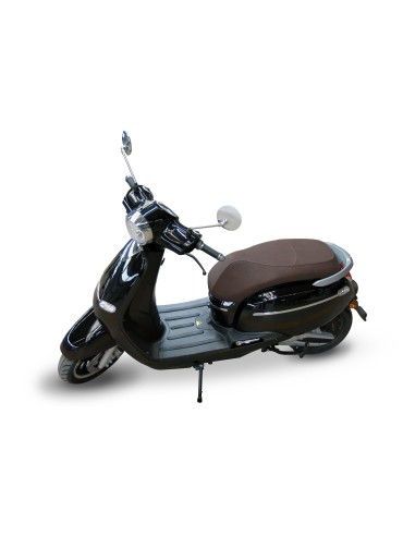 scooter éléctrique noir e-swan design vintage