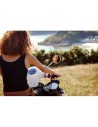 Un style rétro pour l'été avec le scooter électrique e-swan blanc