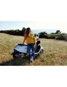 scoot électrique e-swan blanc siège cuir