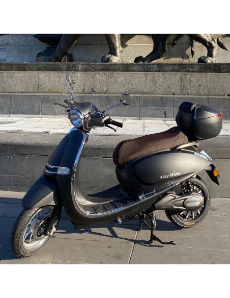 scooter electrique 125 e-presto max noir mat paris 45 km/h top case