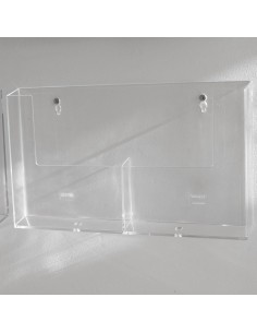 Présentoir mural A5 2 compartiments  - 1