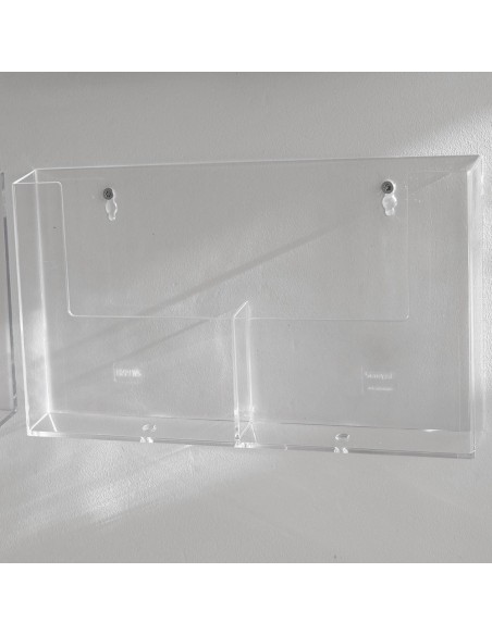 Présentoir mural A5 2 compartiments  - 1