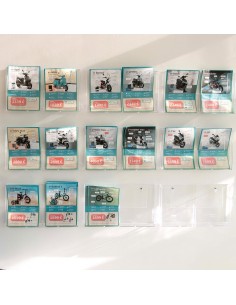 Présentoir mural A5 2 compartiments  - 1 2