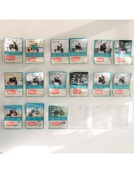 Présentoir mural A5 2 compartiments  - 2