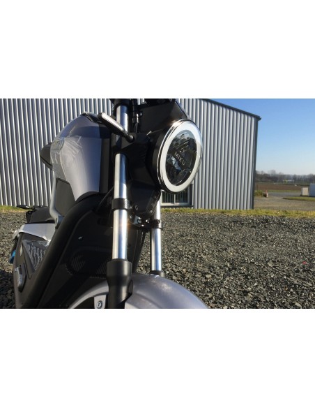 Moto électrique adulte homologuée route e-miku coloris gris