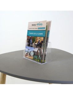 Porte brochure de comptoir A5  - 1 2