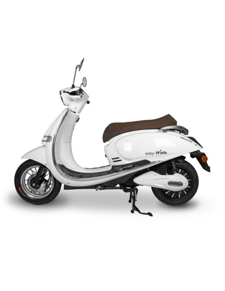 scooter electrique 50 e-presto blanc profil gauche 45 km/h
