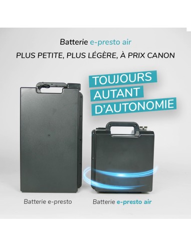 e-presto air : un max d'autonomie avec une batterie poids plume